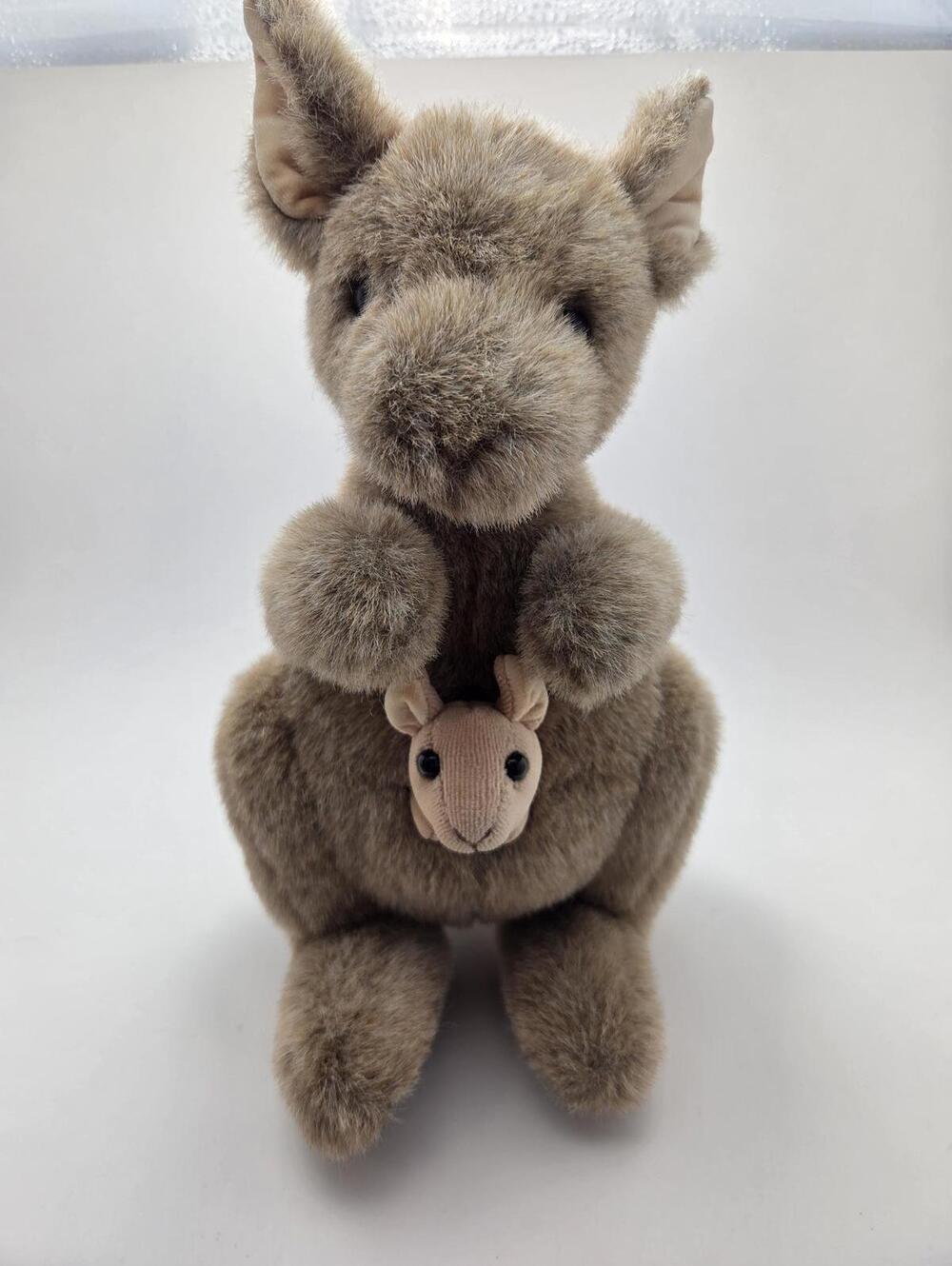 Gund "Pockets" the Kangaroo Plush with Baby Joey, Vintage Collectible! (10 inch)